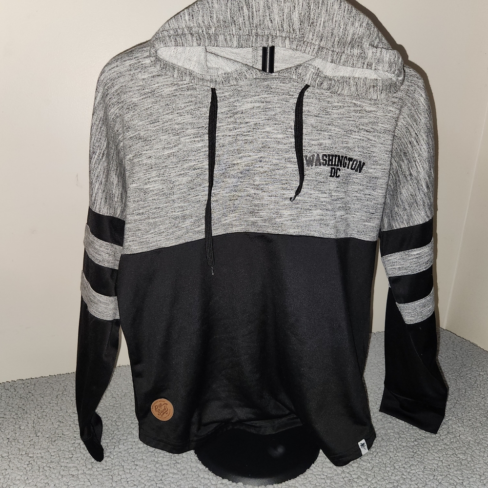 Washington DC Gray and Black Hoodie